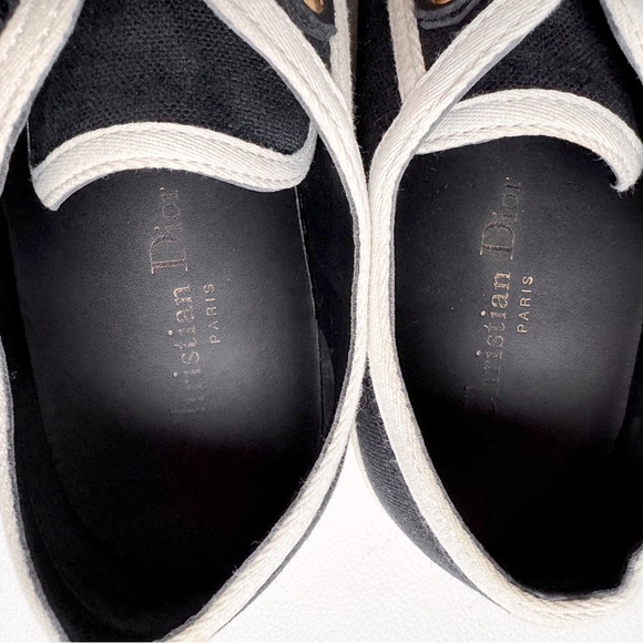SOLD❌Christian dior walk N dior logo laces sneakers black tennis shoes 37.5 - Picture 14 of 15